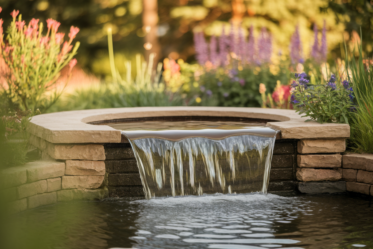 cascade-bassin-jardin-fleurs