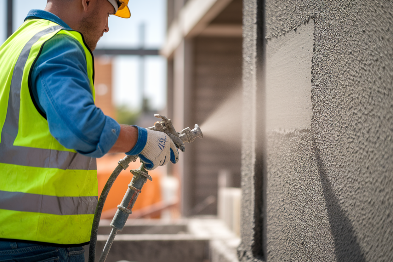 ouvrier-gilet-casque-projection-beton