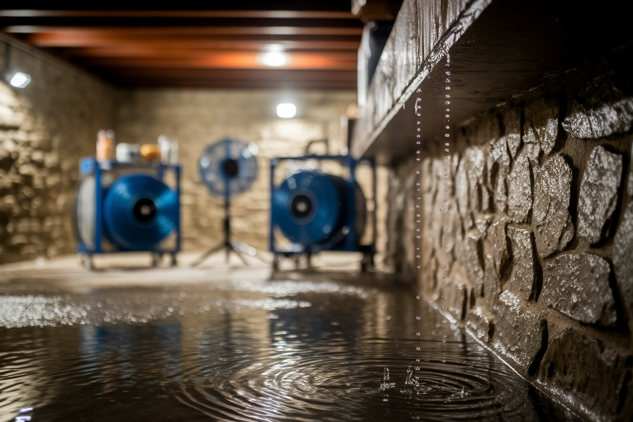 sous-sol-gouttes-sechage-ventilateurs