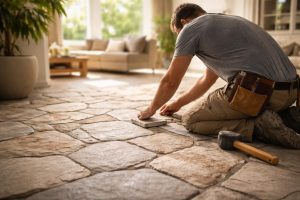 artisan-sol-pierre-naturelle-piece-lumineuse