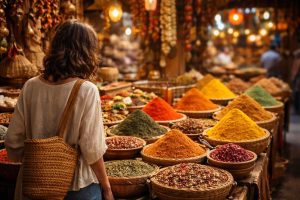 marche-etals-epices-produits-artisanaux