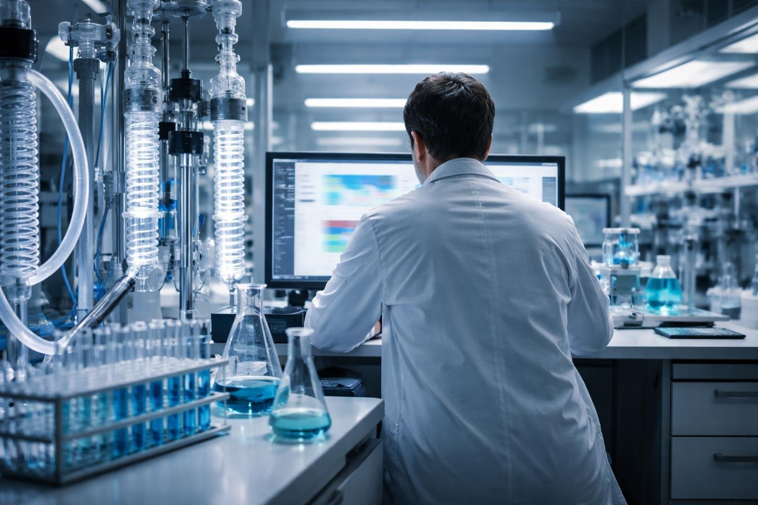 laboratoire-moderne-scientifique-blouse-ecran