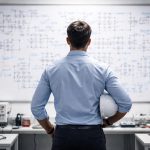 ingenieur-tableau-blanc-formules-schema-electriques