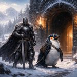 guerrier-armure-donjon-creature-manchot