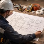 electricien-plan-outils-table-travail