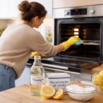 cuisine-moderne-personne-nettoyant-four