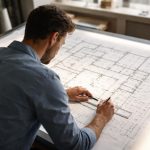architecte-plan-table-lumineuse-lignes