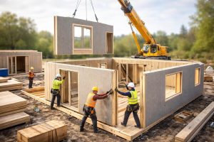 chantier-ouvriers-maison-prefabriquee-grue