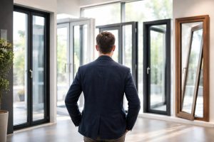 personne-fenetres-modernes-showroom-spacieux