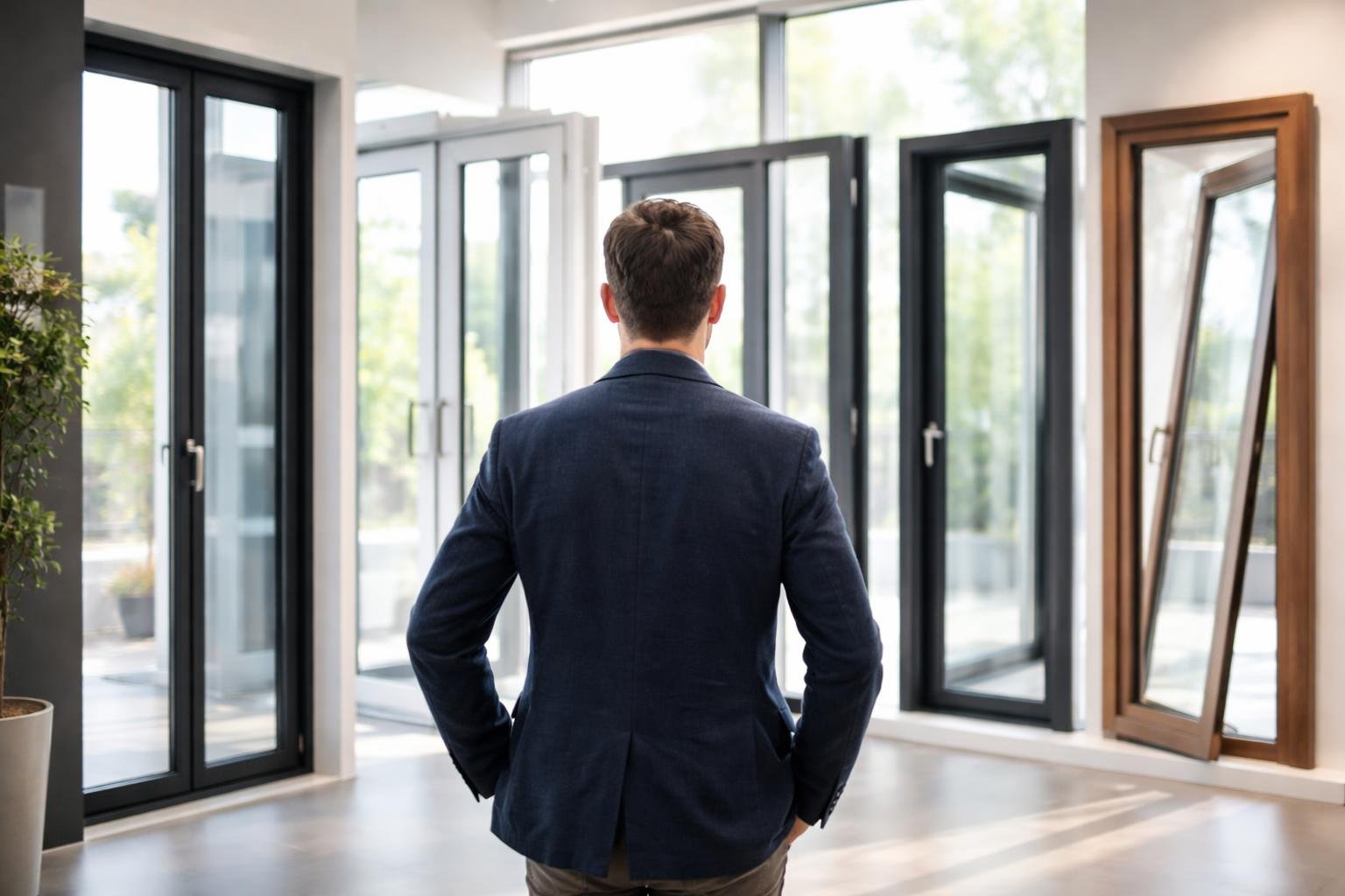 personne-fenetres-modernes-showroom-spacieux